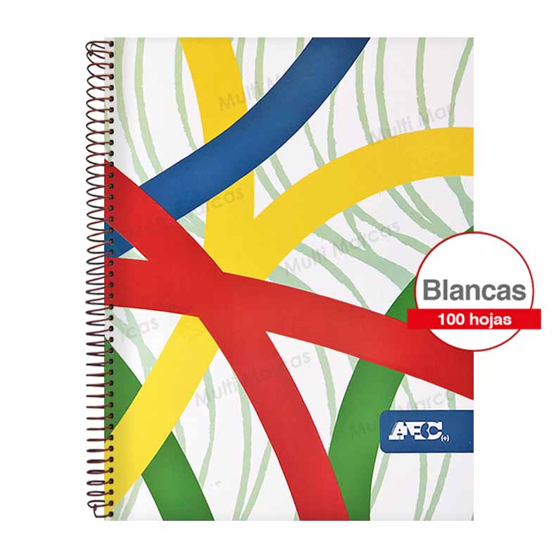Cuaderno ABC Espiral Carta Rayado de 200 Hojas Tapa Dura