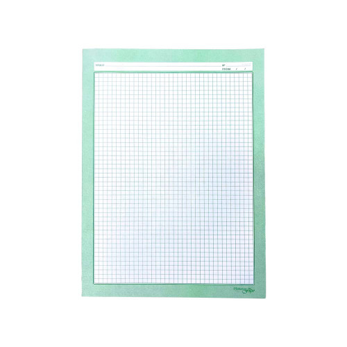Block de 10 Hojas Cuadernillo Cuadrícula 0.5 mm. Color Plomo Tamaño Carta