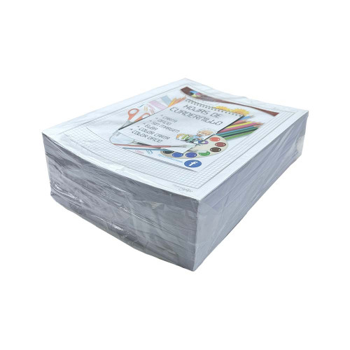 Paquete de 1000 Hojas de Cuadernillo Cuadícula 0.5 mm. (Normal) con Diseño Tamaño Carta