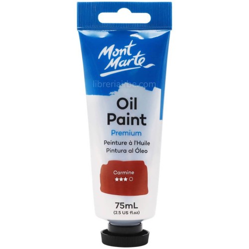 Pintura al Oleo 100 ml Profesional Series Brilliant Red MONT MARTE MPO0008