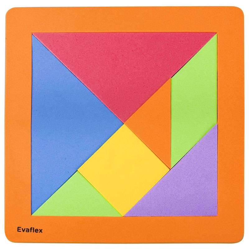 Tangram de Goma Eva 20x20 cm. - Espesor 7 mm. - PT-EV00240 - EVAFLEX