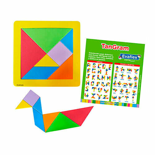 Tangram de Goma Eva 20x20 cm. - Espesor 7 mm. - PT-EV00240 - EVAFLEX