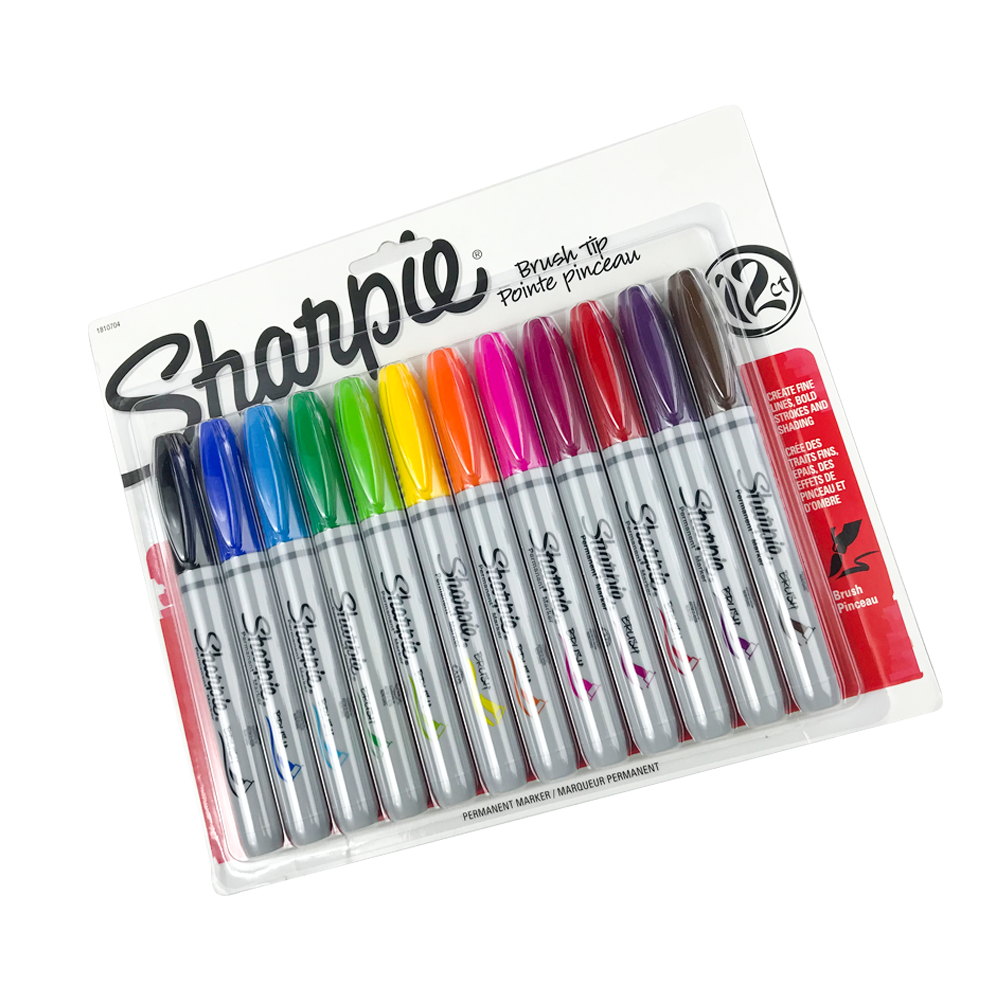 juego Arthur Conan Doyle Por Set de 12 Marcadores Punta Pincel SHARPIE (Brush Tip Pointe Pincean) 1810704