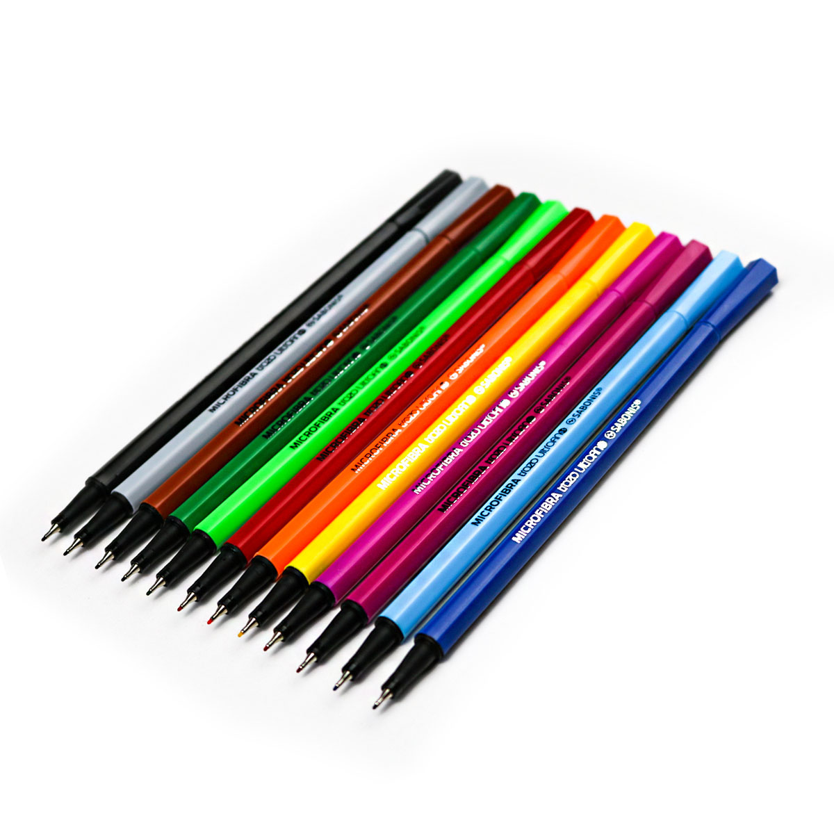Set de 12 Microfibras Punta Fina - MF498S - SABONIS