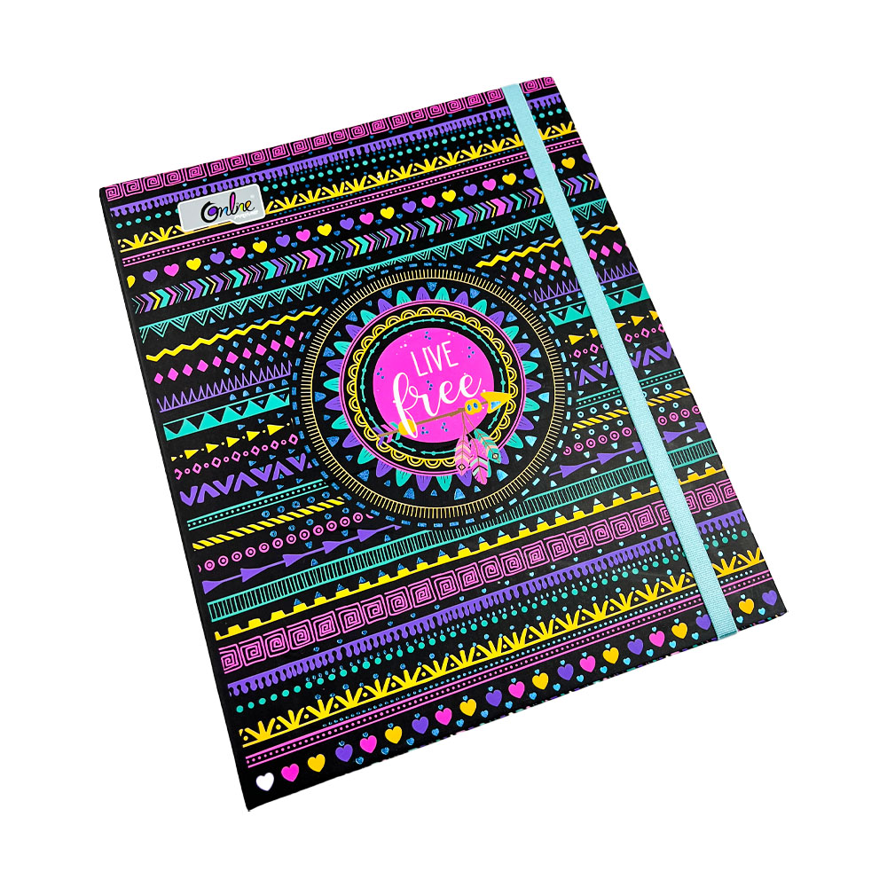 Cuaderno Espiral anillos gruesos Tamaño A4 de 180 Hojas ONLINE