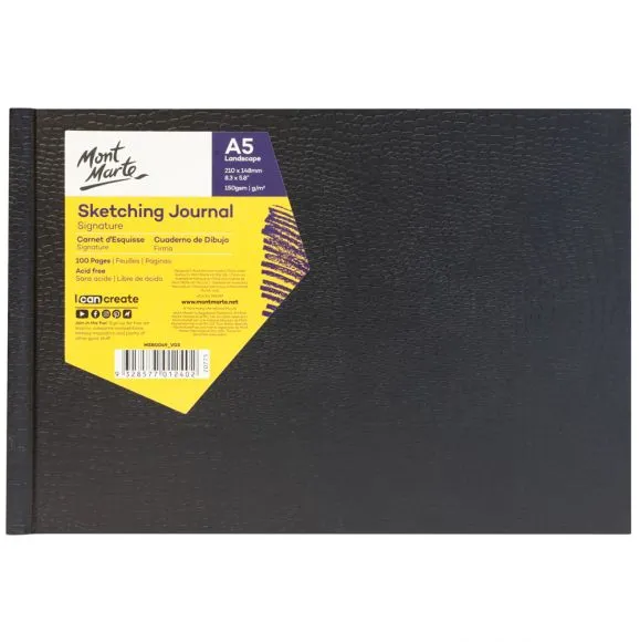 Cuaderno De Dibujo 30 Hojas Negras 140 Gramos A3 Profesional