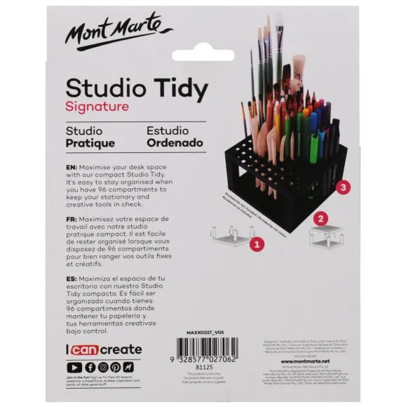 Organizador de Estudio de 96 Compartimentos Mont Marte MAXX0027