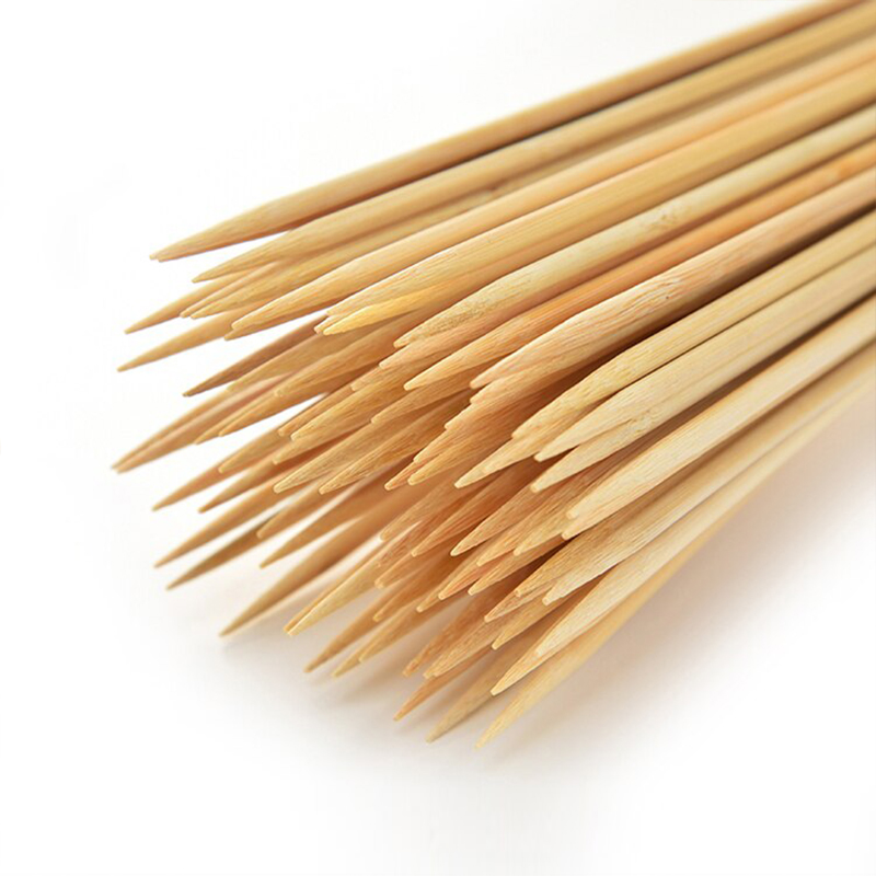 Paquete de 100 Unidades de Palitos Chinos de Madera para Brochetas y Manualidades, – 3.5 mm x 25 cm - THEOTO