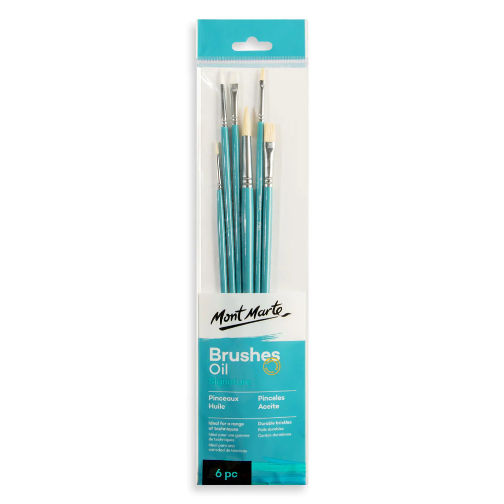 Set de Pinceles por 3 unid. Fat Liner Mop Taklon Squirrel Premium 16,10,6 MONT MARTE BMHS0006