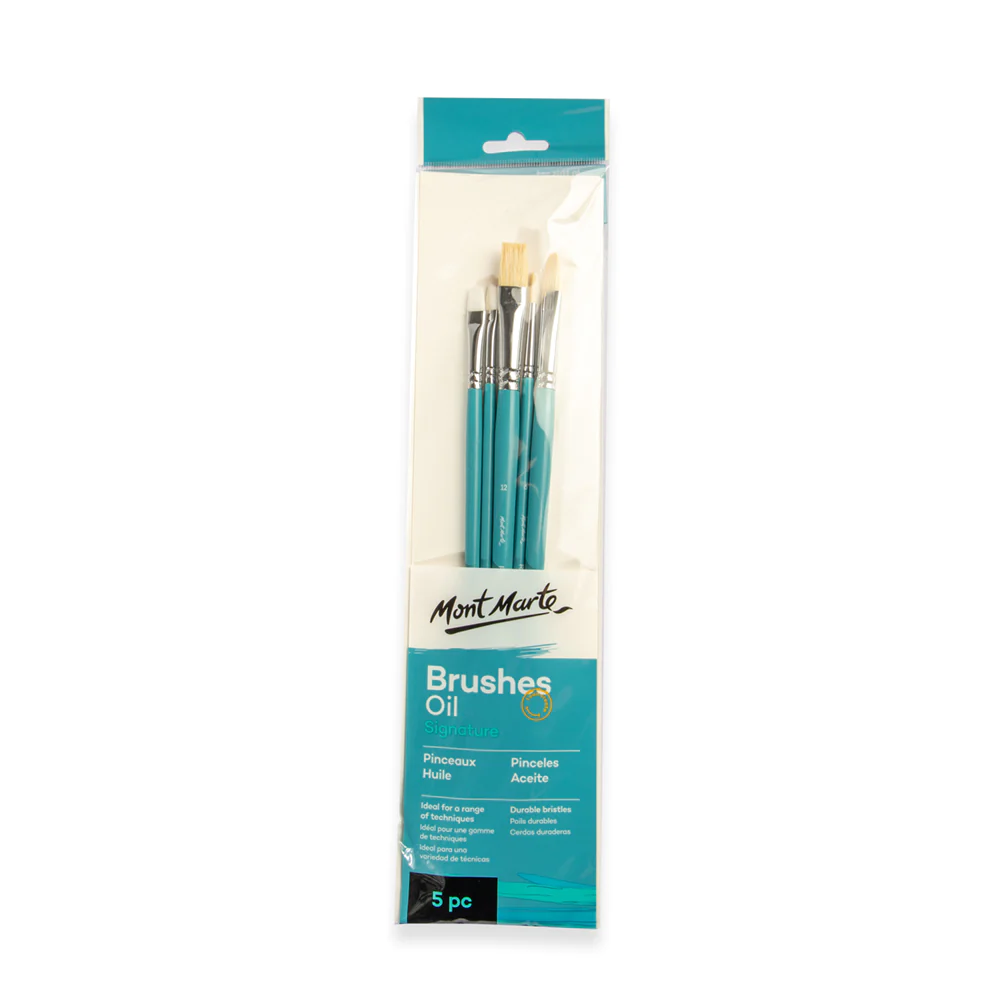 Set de Pinceles por 3 unid. Fat Liner Mop Taklon Squirrel Premium 16,10,6 MONT MARTE BMHS0006