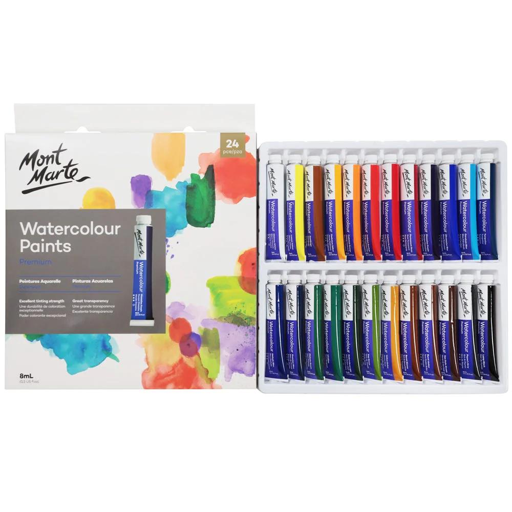 Pinturas de Acuarela Premium 24pc x 8ml
