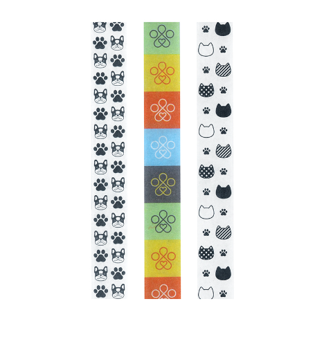 Washi Tape Pet con 3 Unidades - BRW - WT0111