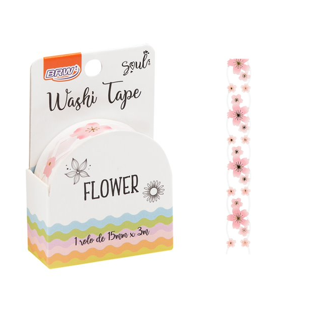 Washi Tape Flores - BRW - WT0810