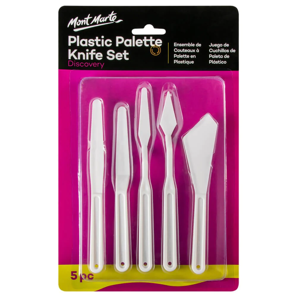 SET DE ESPATULA METALICA PARA PINTURA POR 5 PIEZAS