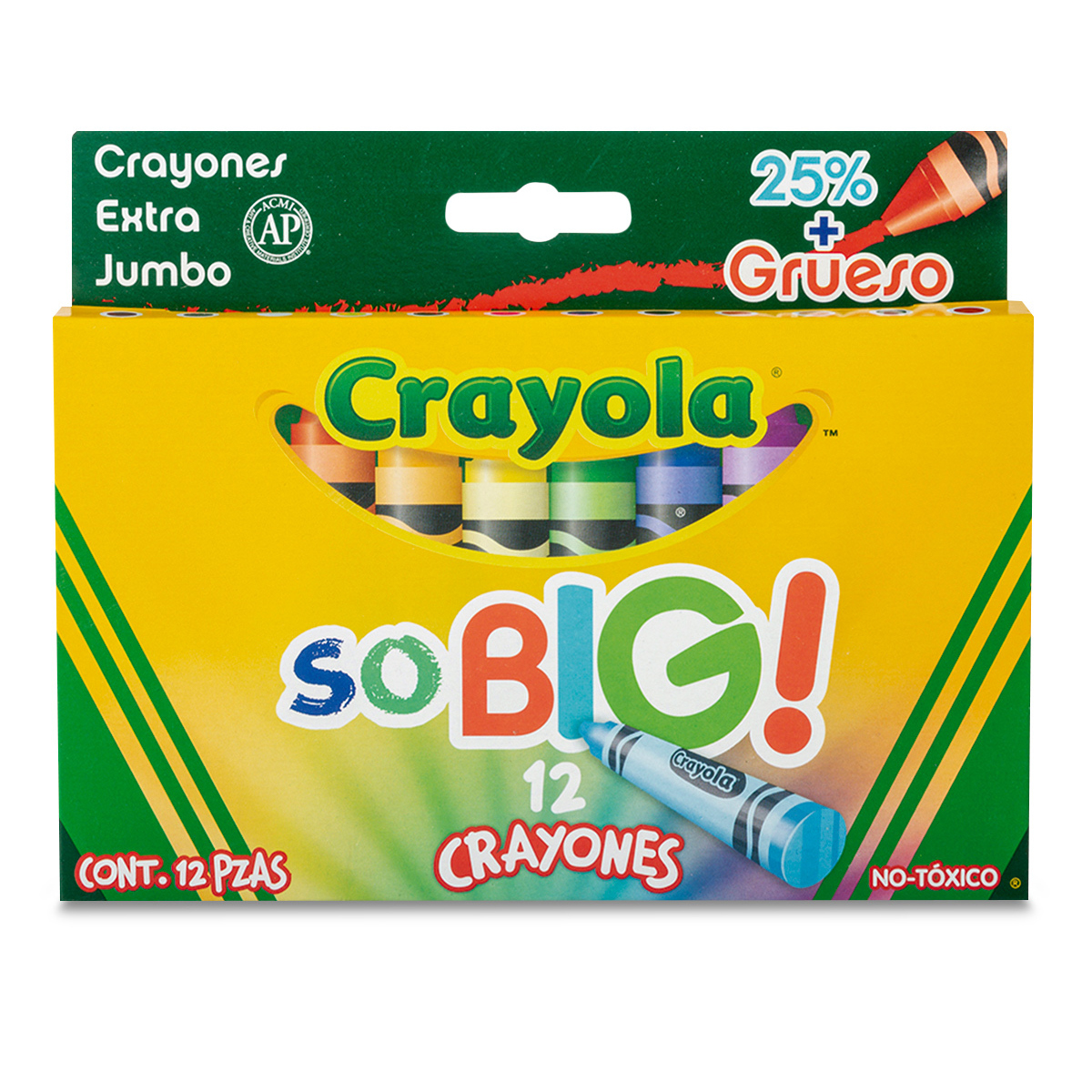 Set de 12 Crayones Gruesos Extra Jumbo - 52-1912 - Crayola