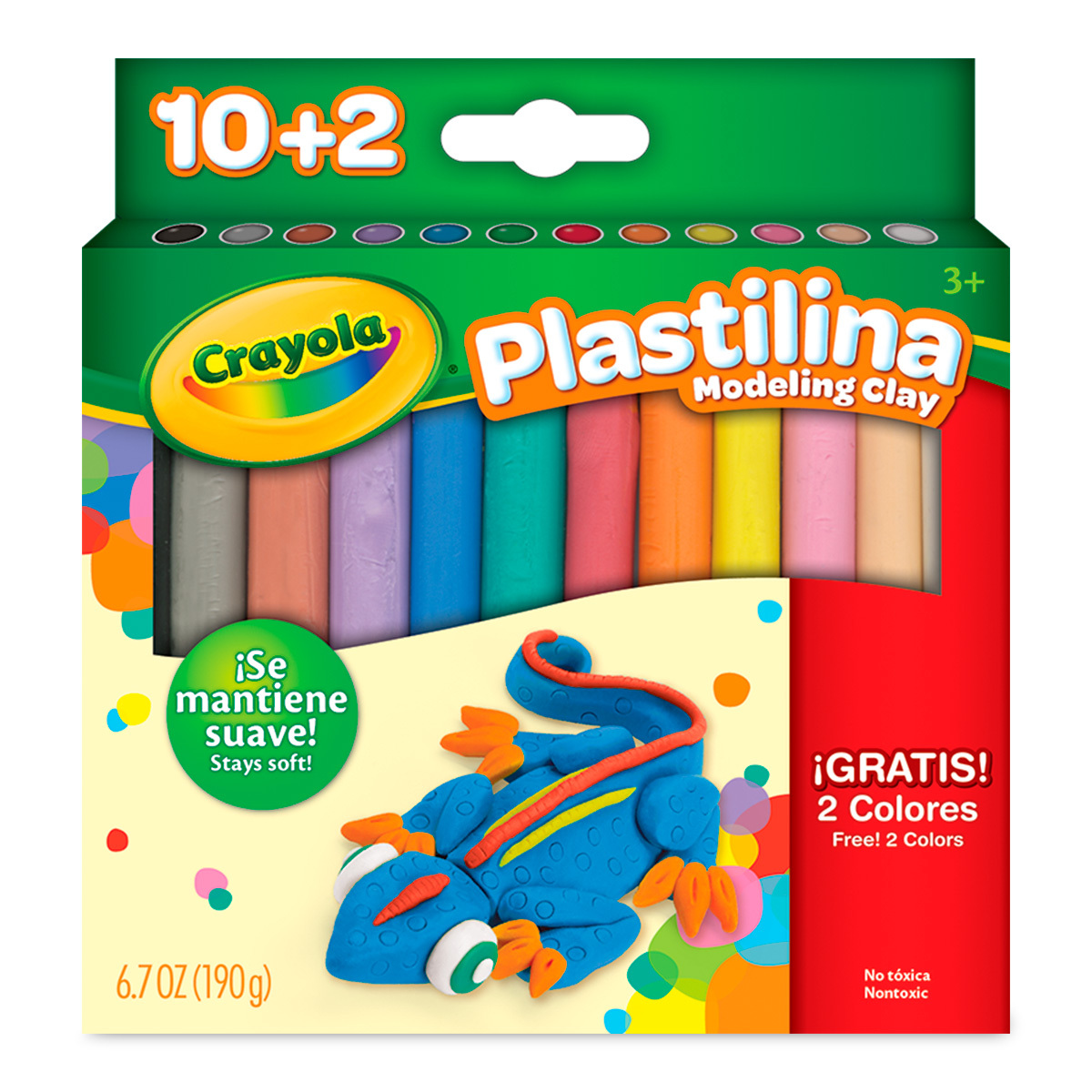 Set de 12 Barras de Plastilina - 57-2012 - Crayola