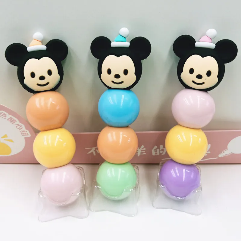 Resaltadores en Forma de Mickey, Unicornio y Hello Kitty