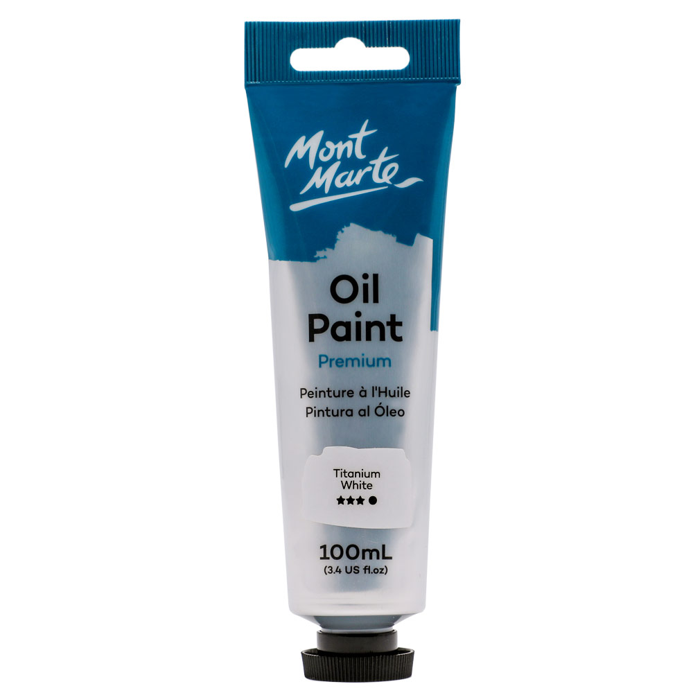 Pintura al Oleo 100 ml Profesional Series Blanco Titanium MONT MARTE MPO0001