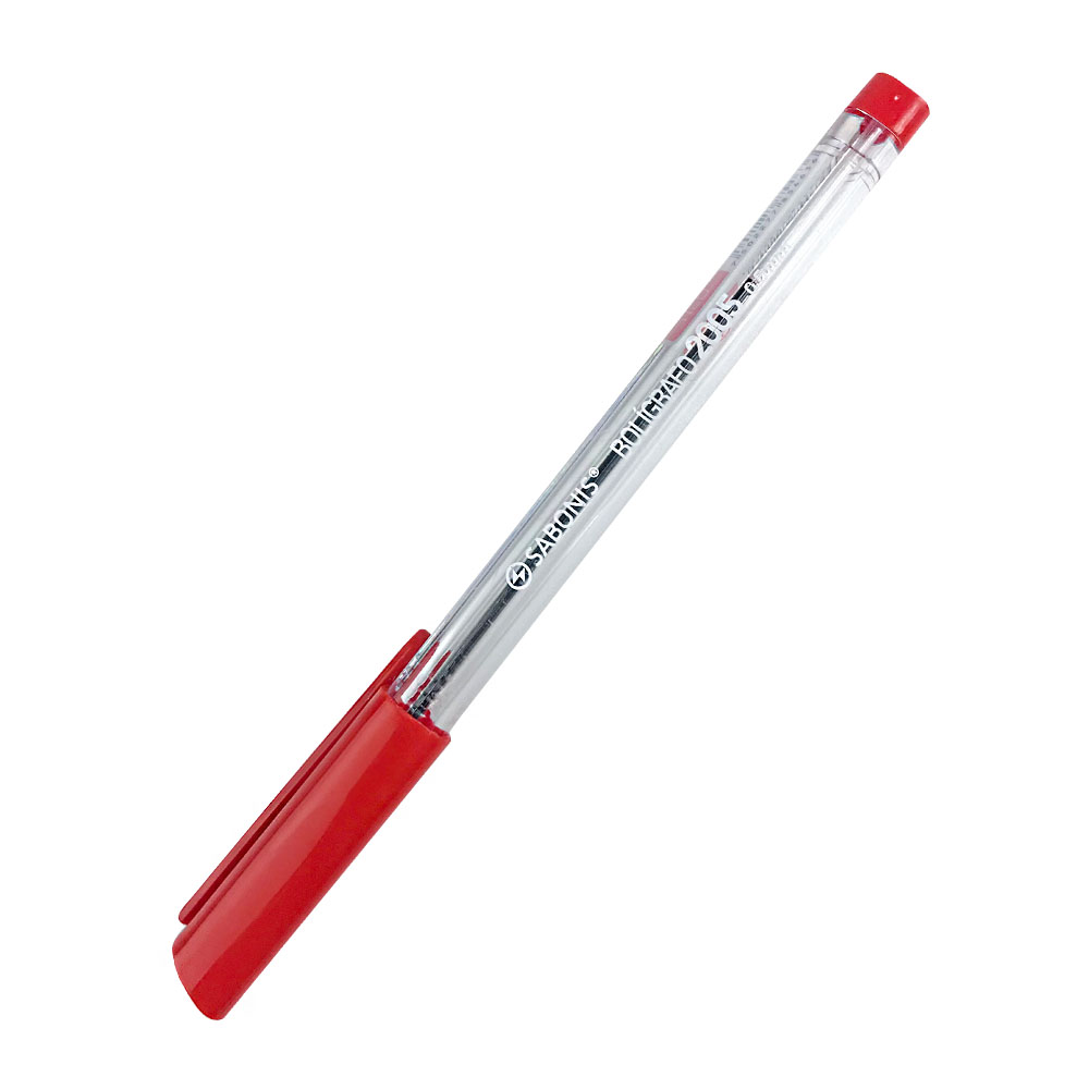 Bolígrafo Triangular Ergonómico SABONIS 2005 Rojo