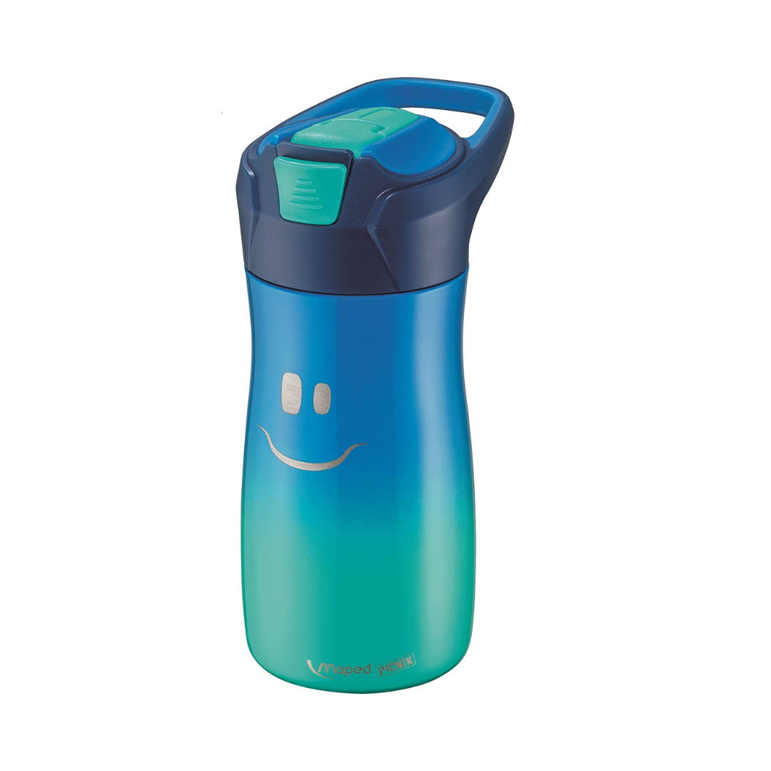 Botella /Toma Todo de Acero 430 ml. Azul - 871203 - Maped