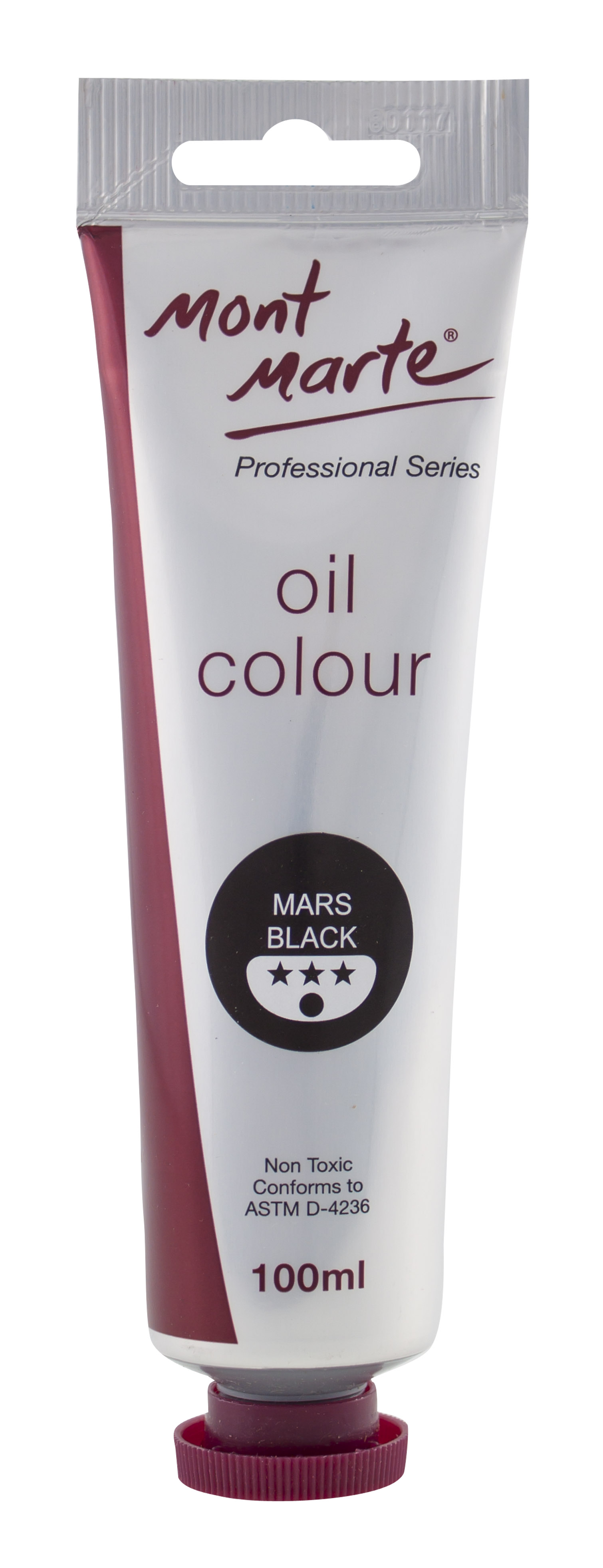 Pintura al Oleo 100 ml Profesional Series Negro Mars MONT MARTE MPO0047