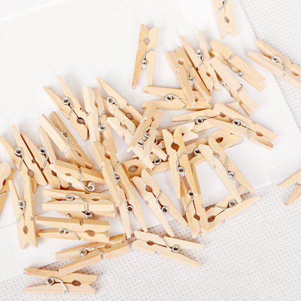 Mini Ganchos Clip Madera - DM566