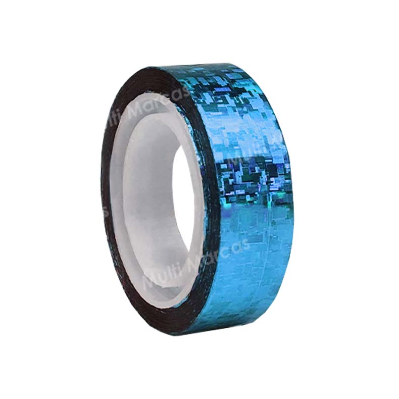 Cinta Holográfica de 12 Metros x 12 mm. (Colores Surtidos) - CL-112L - Five Stick