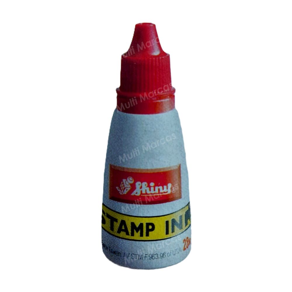 Tinta para Tampo y Para Sellos Automáticos de 28 ml. S-62 Color Rojo - Shiny