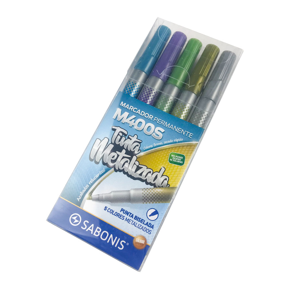 Set de 5 Marcadores Metalizados M400S SABONIS