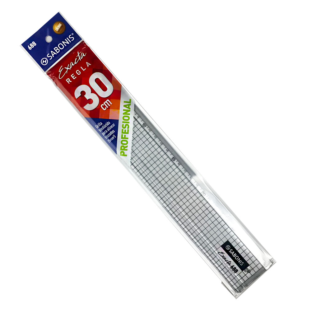 Regla Exacta Gruesa de 30 cm. 688 SABONIS