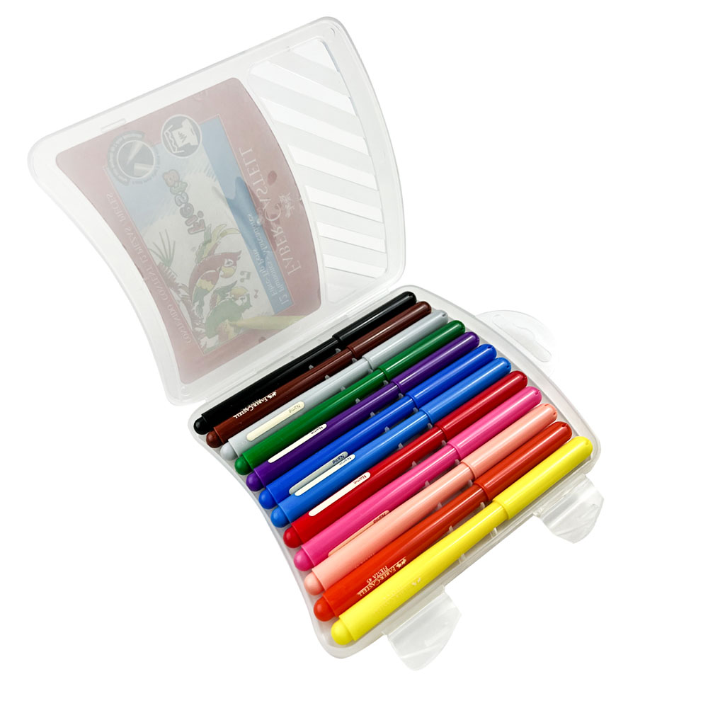 Set de 12 Marcadores Fiesta en Estuche Rígido - 555316 - Faber-Castell