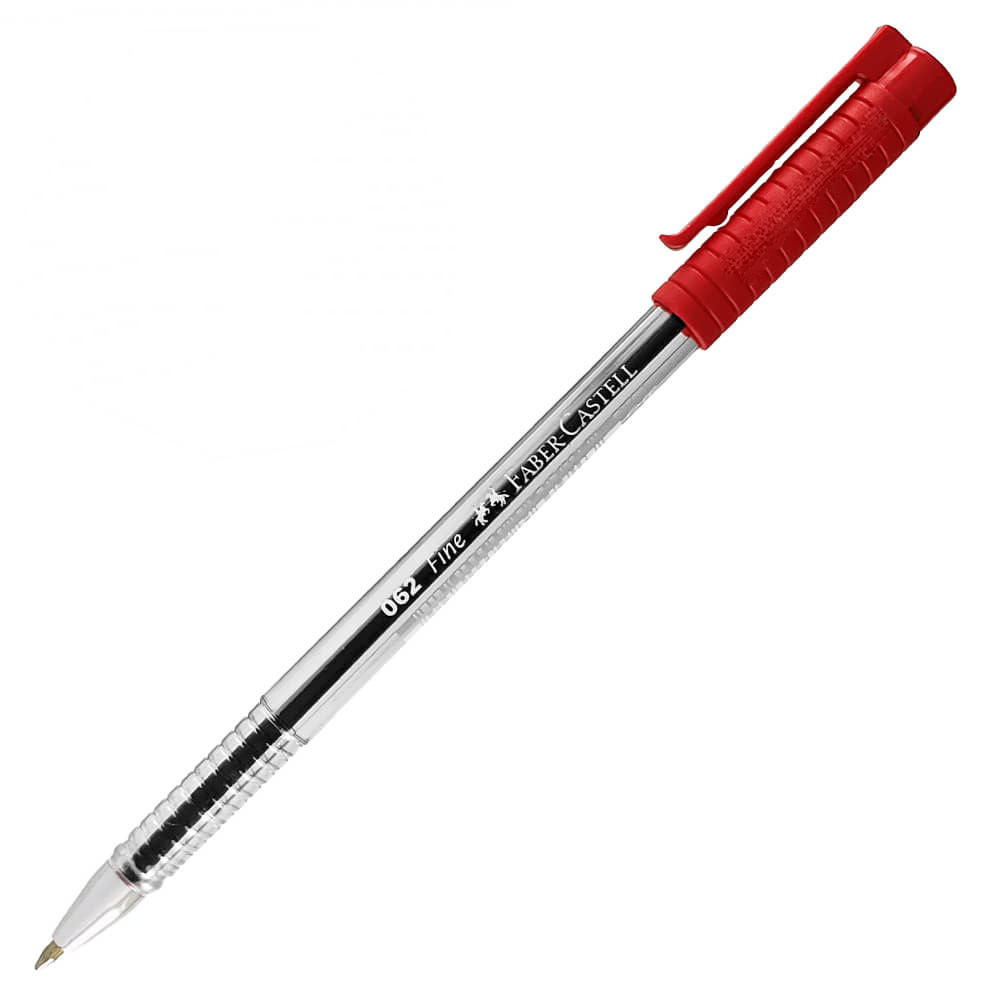 Bolígrafo 062 Fine Color Rojo, 0.7 mm - Faber-Castell