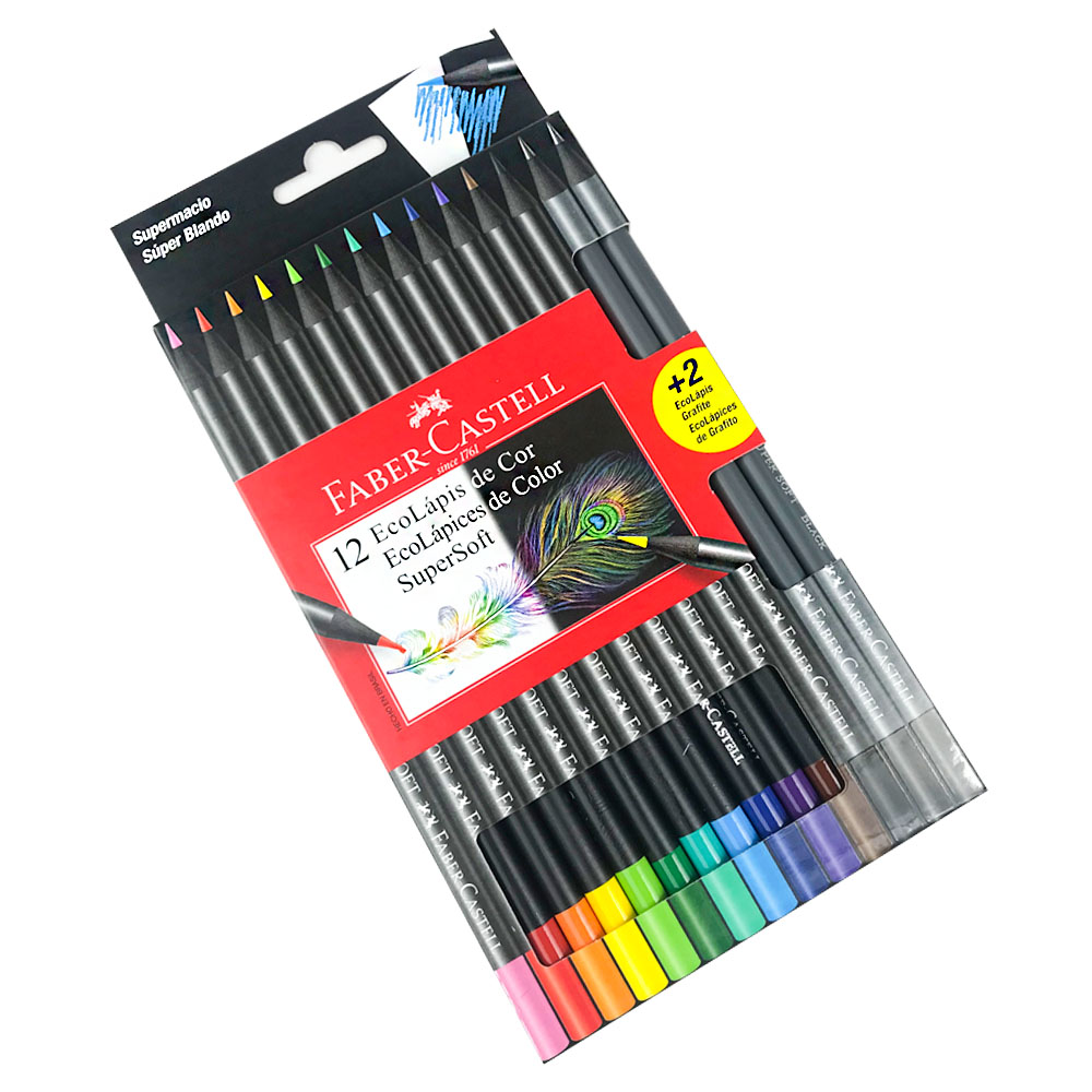 Colores Triangulares Caja x 12 Unidades + 3 Colores Piel Faber