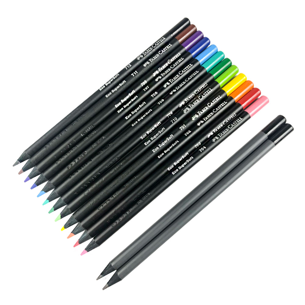 Set 10 EcoLápices Triangulares de Colores Faber-Castell - Pastel