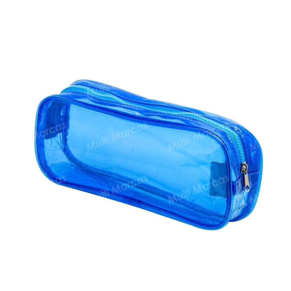 Estuche BRW Transparente Azul - ET0201
