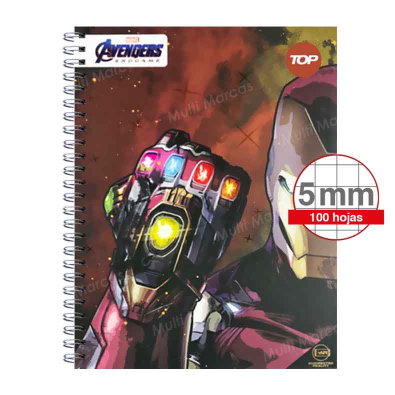 Cuaderno Anillado Carta TOP MIX2 100 Cuadricula Corriente