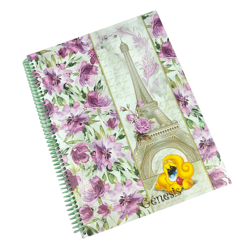 Cuaderno Femenino Tamaño Carta Cuadricula Corriente, 100 Hojas, Perfumado - GÉNESIS