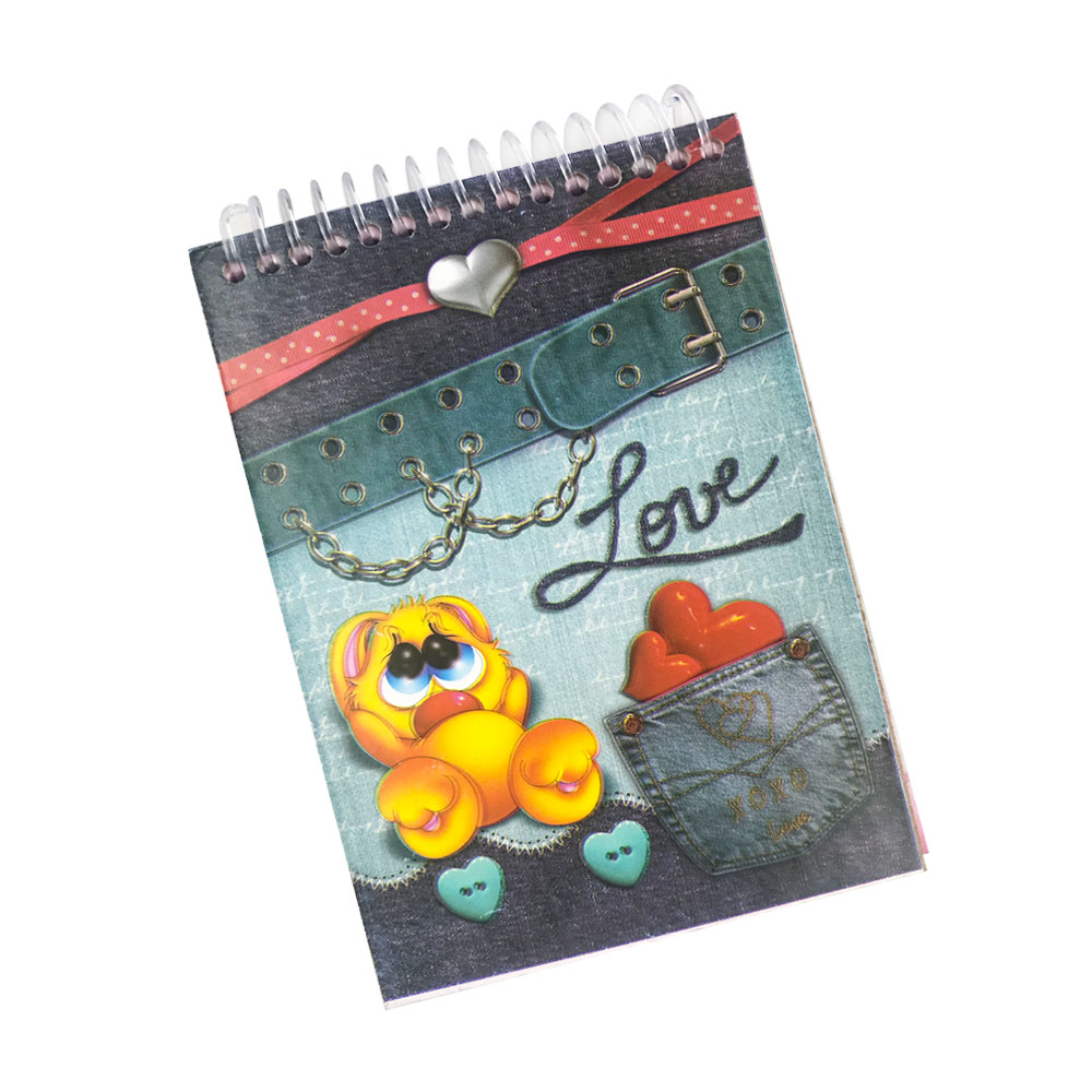 Libreta de Bolsillo Anillado Horizontal Cuadriculado Corriente GÉNESIS Perfumado