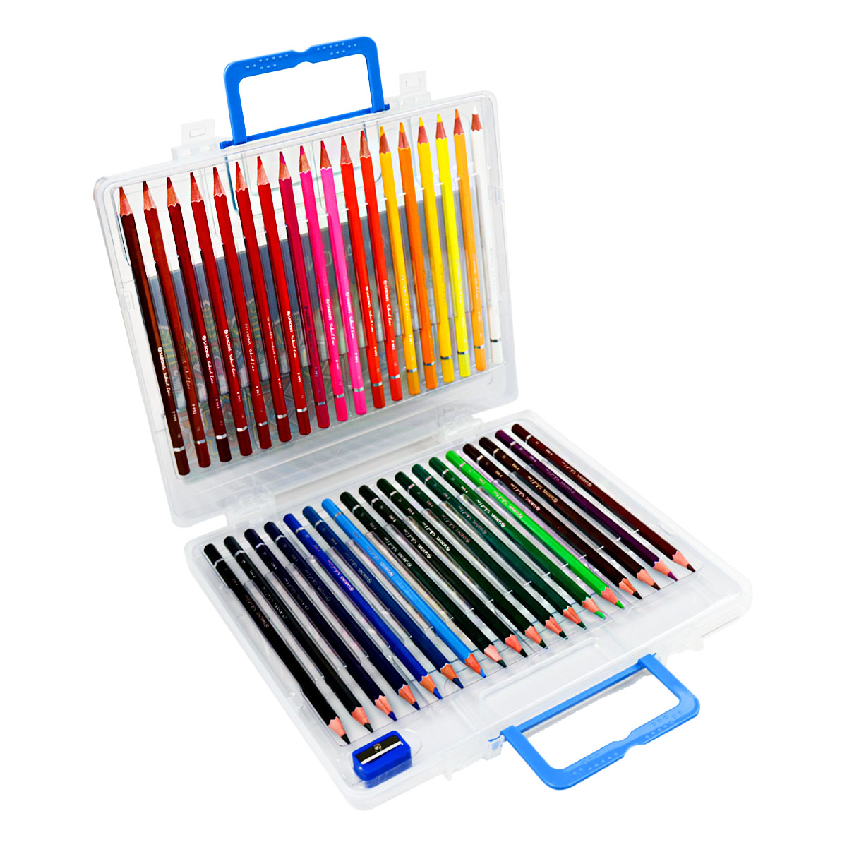 Set de 36 Lápices de Colores en Maletín de Plástico Rígido +