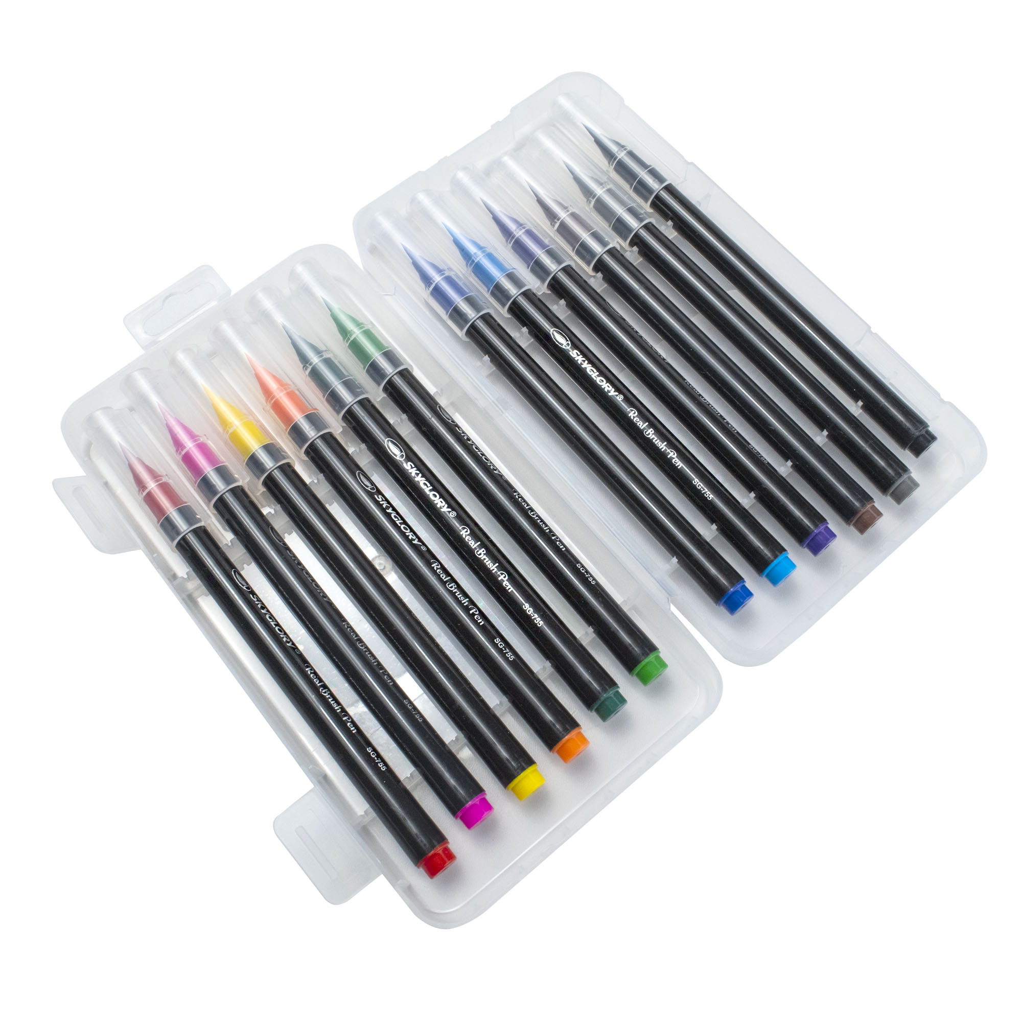 Plumones Punta Pincel 120 Colors Dual Tip Brush Pens Estuche