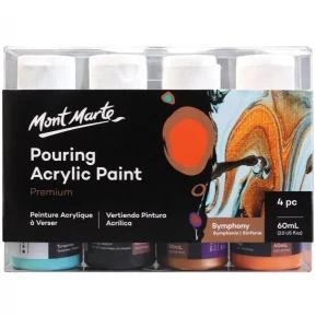 Set de Pinturas Acrílicas por 8 unid. de 36 ml Metalizadas MONT MARTE PMMT8361