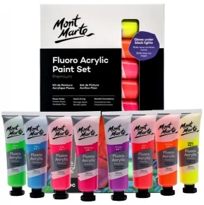 Set de Pinturas Acrílicas por 8 unid. de 36 ml Metalizadas MONT MARTE PMMT8361