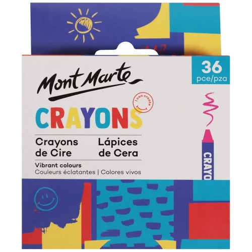 Set de 36 Crayones  Infantil - Mont Marte MMKC0201