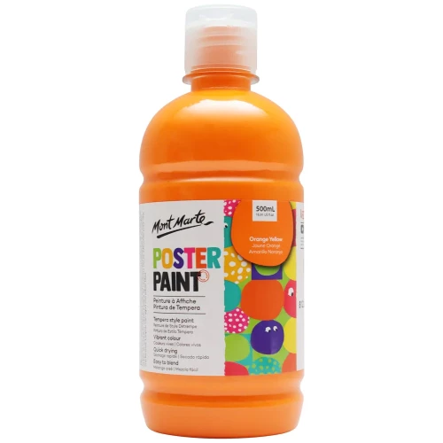 Bote de Témpera de 500 ml. Color Naranja - MPST0007 - Mont Marte