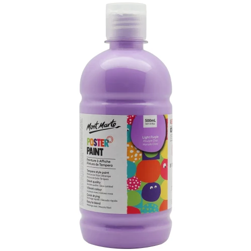 Bote de Témpera de 500 ml. Color Lila / Morado Claro - MPST0010 - Mont Marte